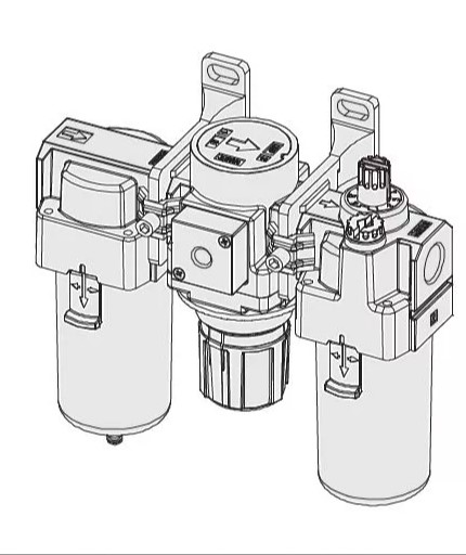 3-piece Combo Particulate Filters+Regulators+Lubricators